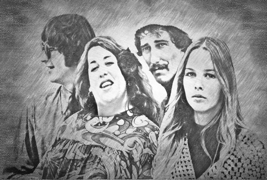 The Mamas and The Papas Sketch Art Drawing by Dead Cwtchy | Fine Art ...