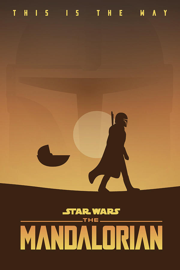 mandalorian retro poster