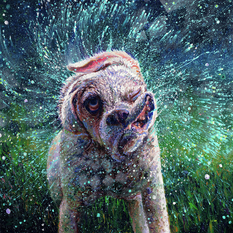 Dog Painting - The Mandala Effect by Iris Scott
