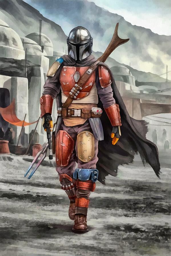 The Mandalorian Digital Art by Daryl Feltham - Fine Art America