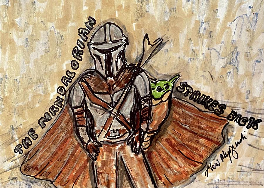 https://images.fineartamerica.com/images/artworkimages/mediumlarge/3/the-mandalorian-strikes-back-geraldine-myszenski.jpg