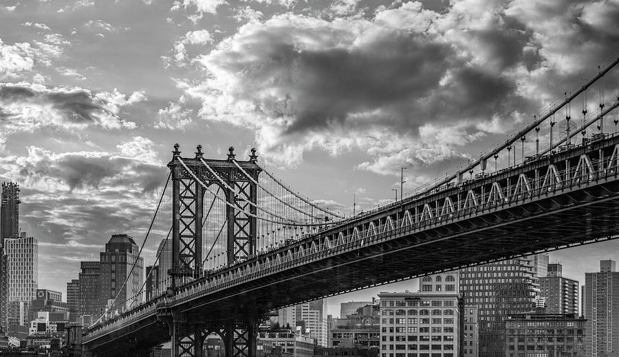 The Manhattan Bridge, Up Close and Personal Photograph by Marcy Wielfaert