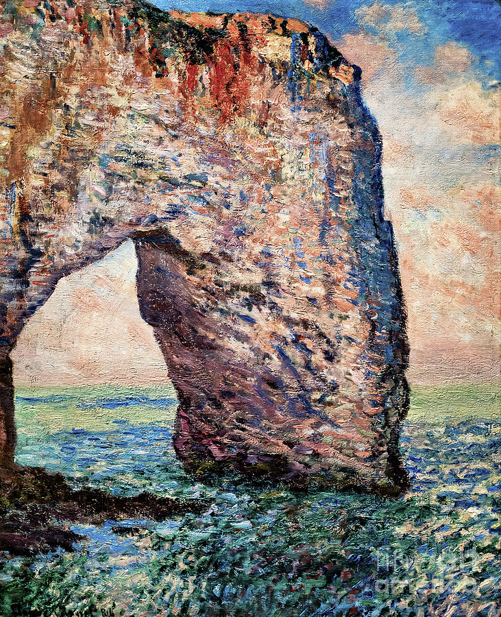 The Manneporte near Etretat 1886 by Claude Monet Painting by Claude Monet