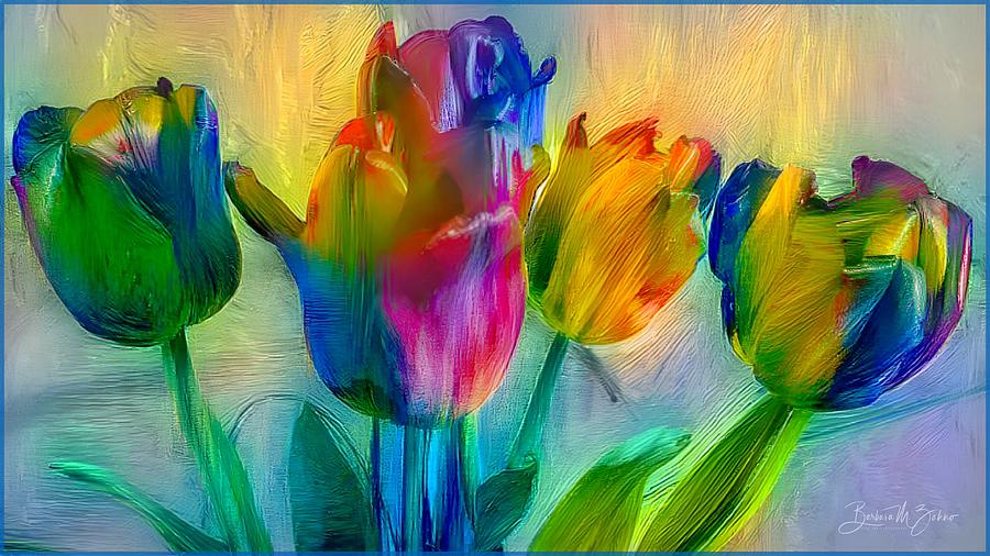 The Many Colors of Tulips Photograph by Barbara Zahno