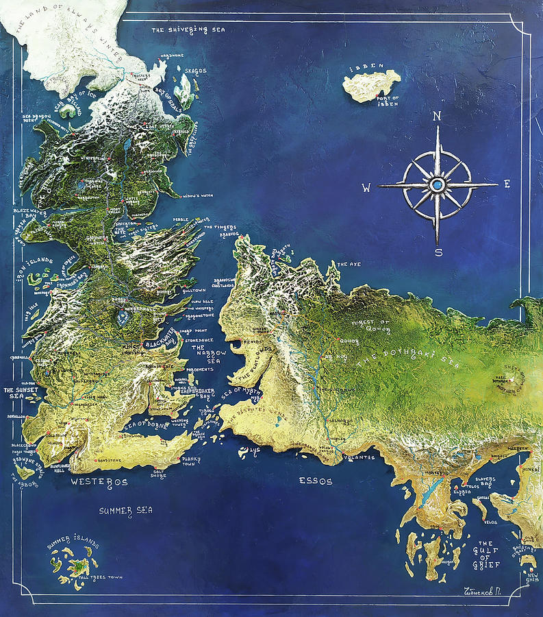 The Map Of Westeros And Essos Pavel Chibiskov 