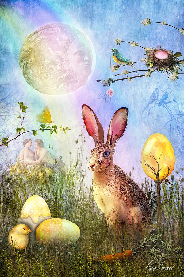 The March Hare Digital Art by Diana Haronis