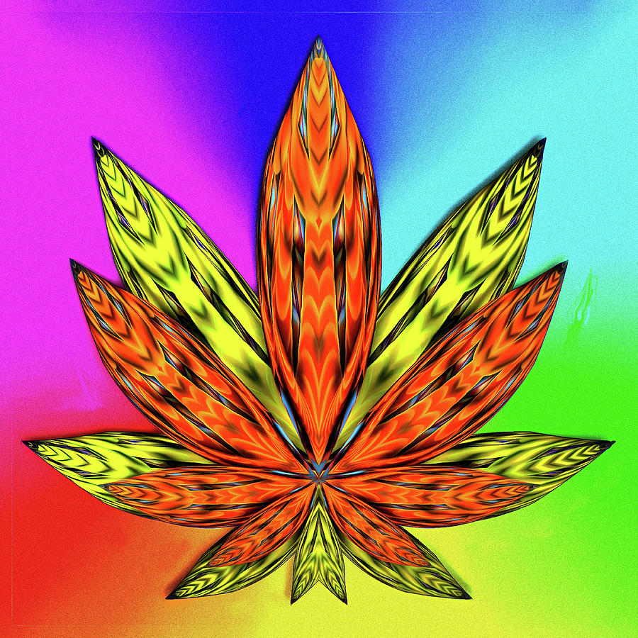 The Marijuana Rainbow Mixed Media By Mario Carini - Fine Art America