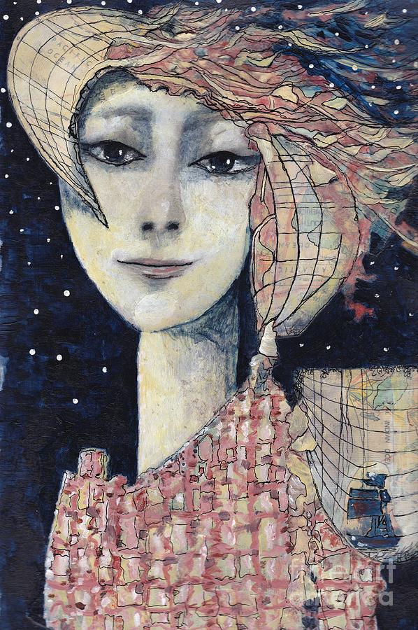 Abstract Mixed Media - The Mariners Wife by Ronda Breen