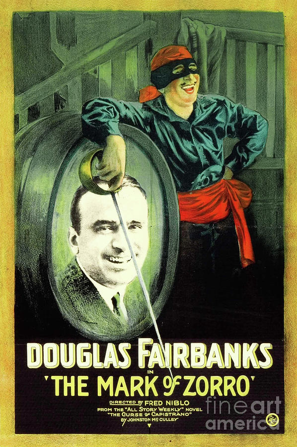 The Mark of Zorro - Douglas Fairbanks 1920 Photograph by Doc Braham