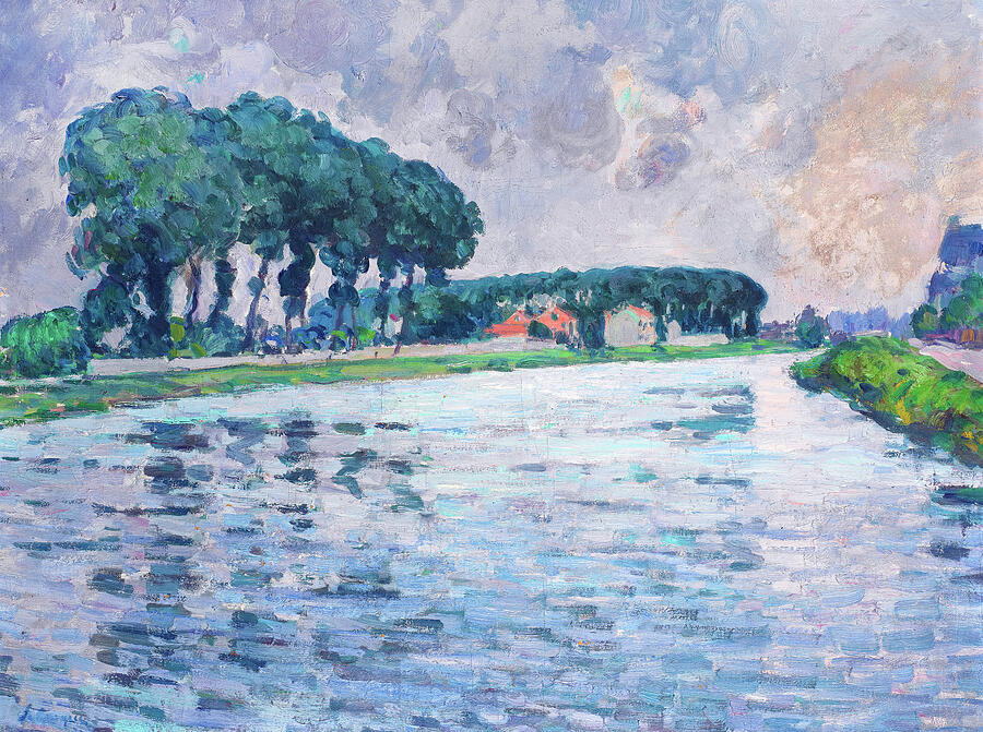 The Marne at Pomponne by Henri Lebasque Painting by French painter ...