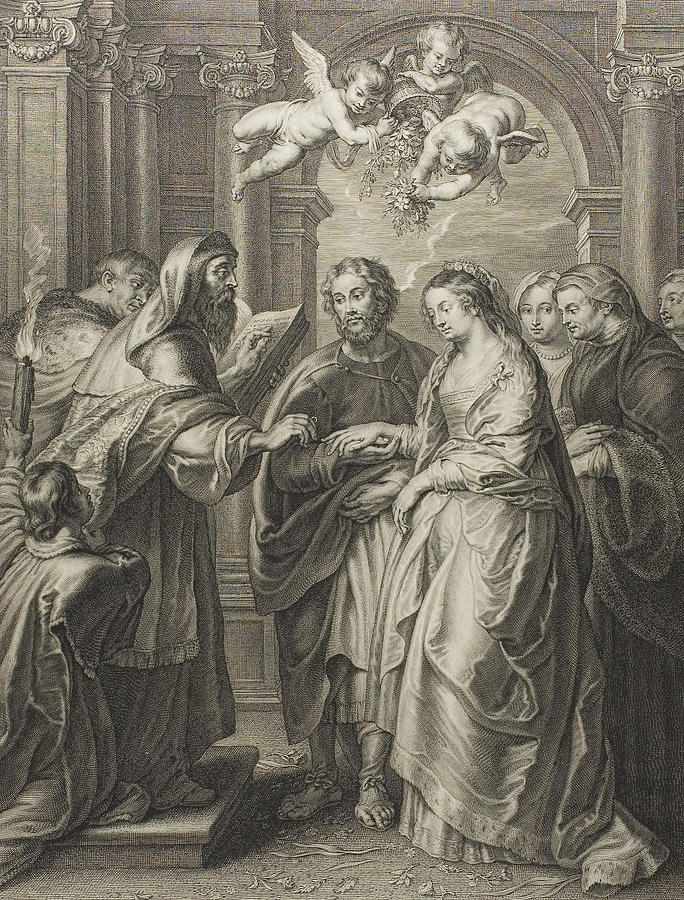 The Marriage of the Virgin Relief by Schelte a Bolswert