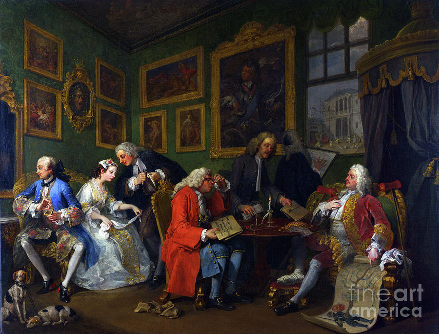 The Marriage Settlement - Hogarth Modified Digital Art by Julien ...