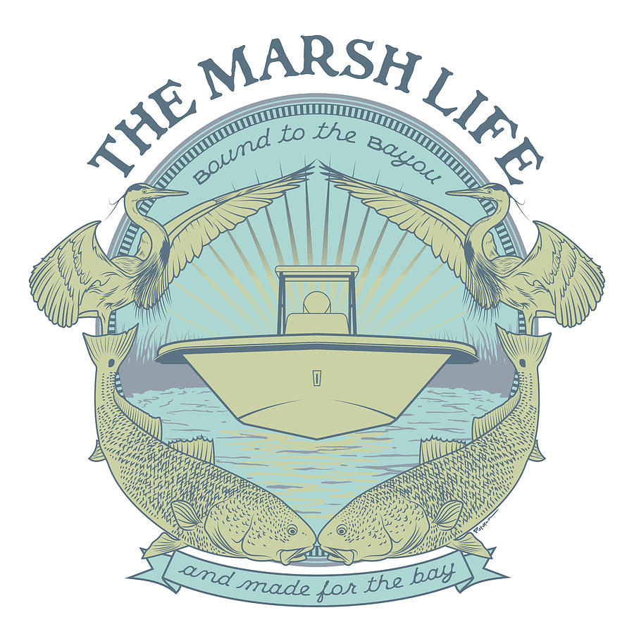 The Marsh Life Digital Art by Kevin Putman