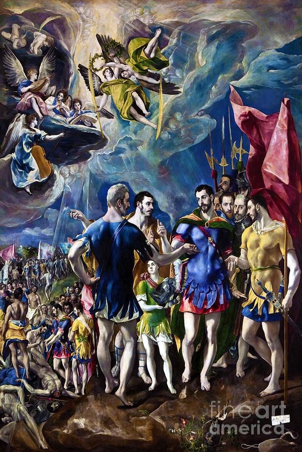 The Martyrdom of Saint Maurice Painting by El Greco