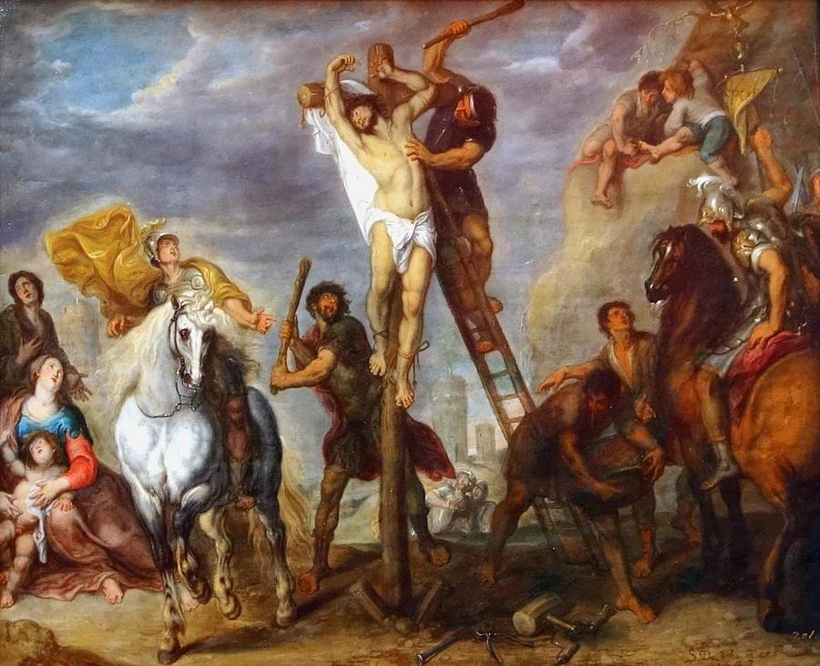 The martyrdom of Saint Philip Painting by Simon de Vos | Pixels