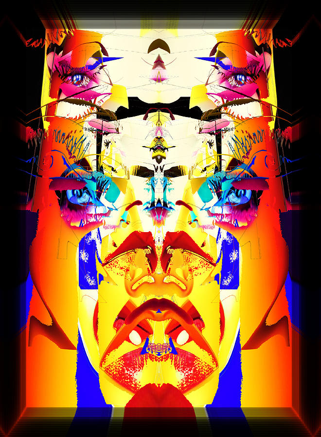 The Mask Of A Thousand Faces Digital Art by Steve Solomon - Pixels