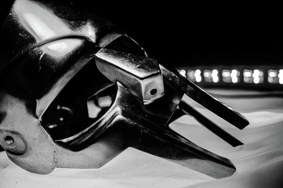 Mf Doom Photograph - The Mask the lights  by D Justin Johns
