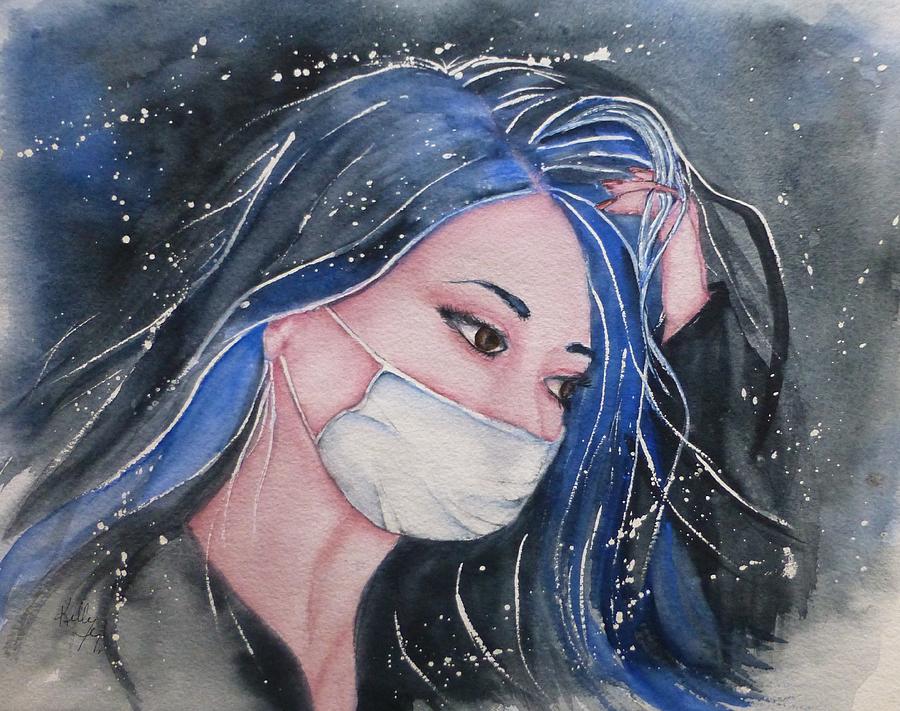 The Masked Beauty  Painting by Kelly Mills