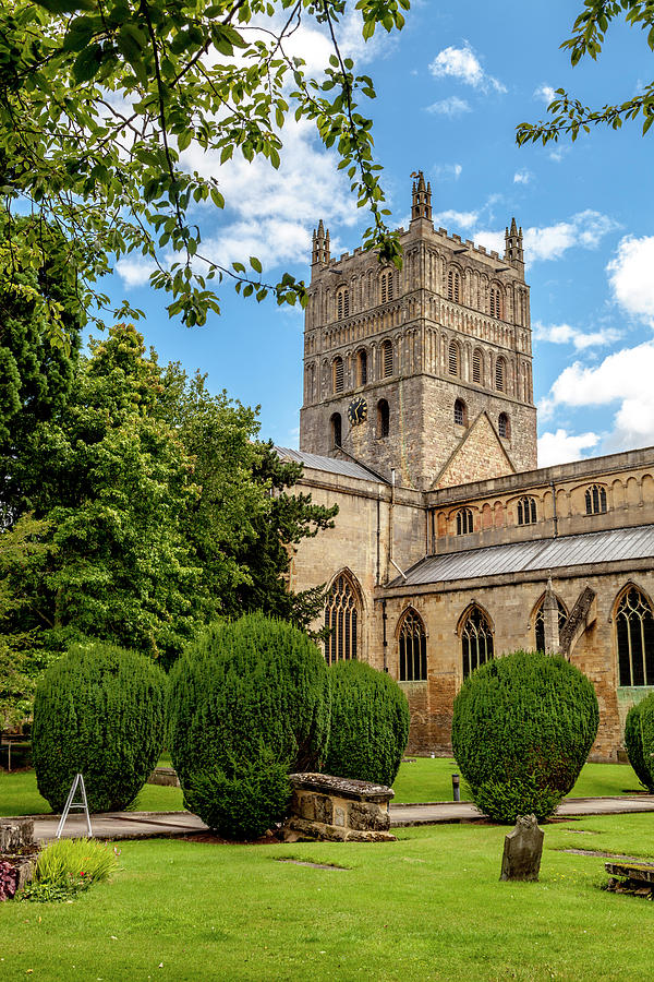 The Massive Norman Tower of Tewkesbury Abbey Photograph by W Chris Fooshee
