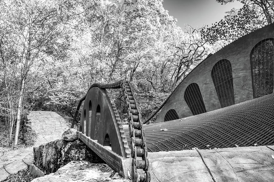 Black And White Photograph - The Masterpiece Bike Trail In Black And White by Gregory Ballos