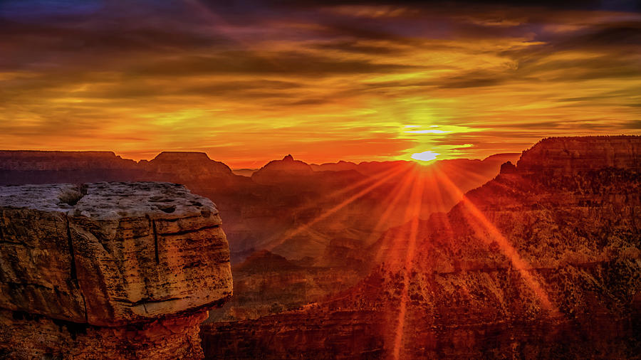 The Mather Point Grand Canyon Sunrise Photograph by Blair Ball | Fine ...