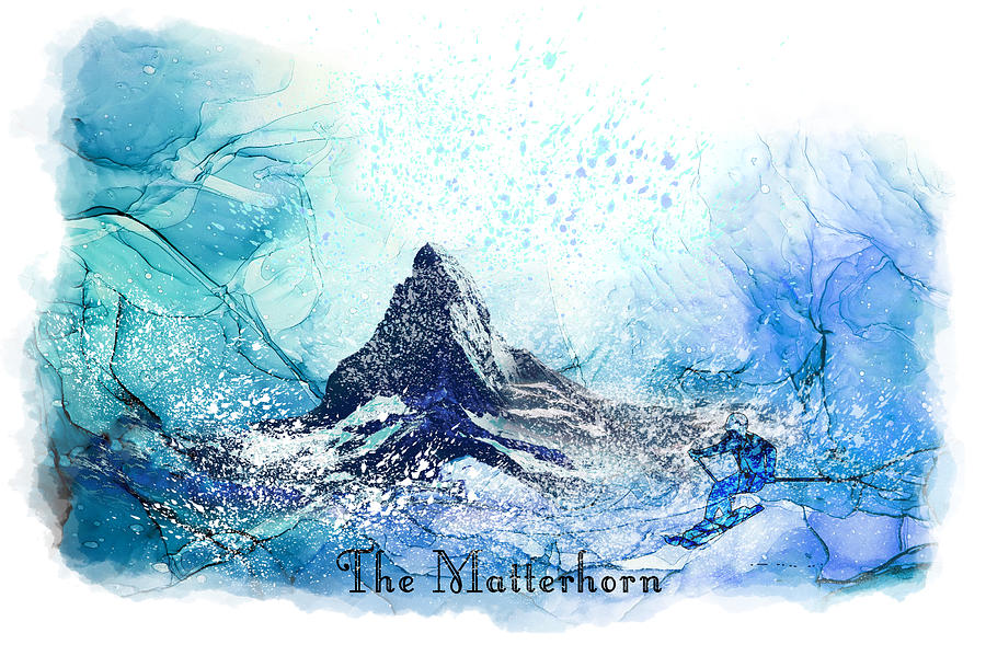 The Matterhorn Painting by Miki De Goodaboom