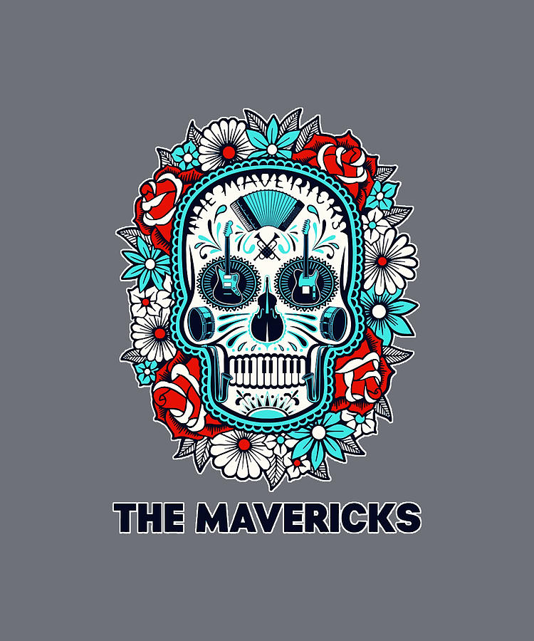 The Mavericks Band Logo 02 Hingt Quality Exselna Painting by Ellis Fred ...