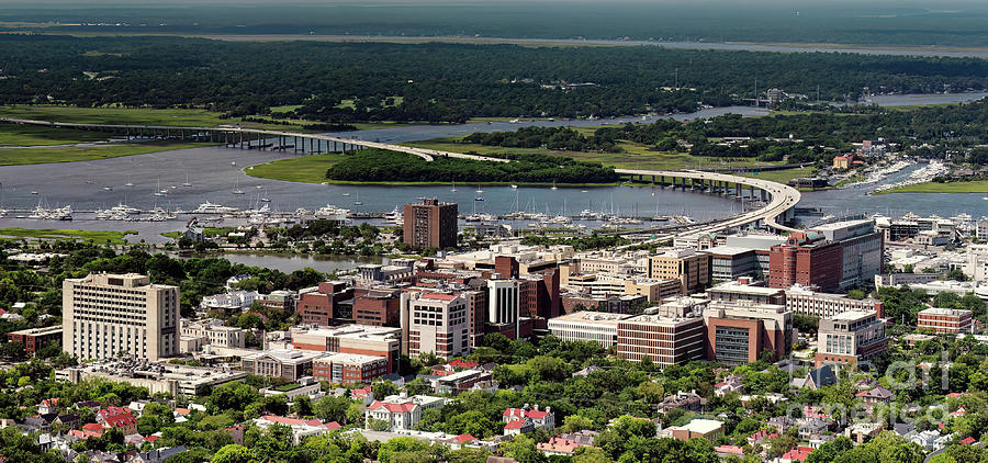 The Medical University Of South Carolina MUSC Aerial View Photograph By ...