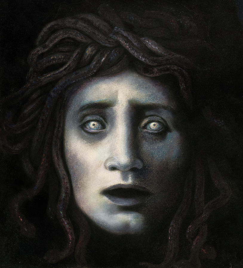 Arnold Bocklin Painting - The Medusa by Carlo Bocklin