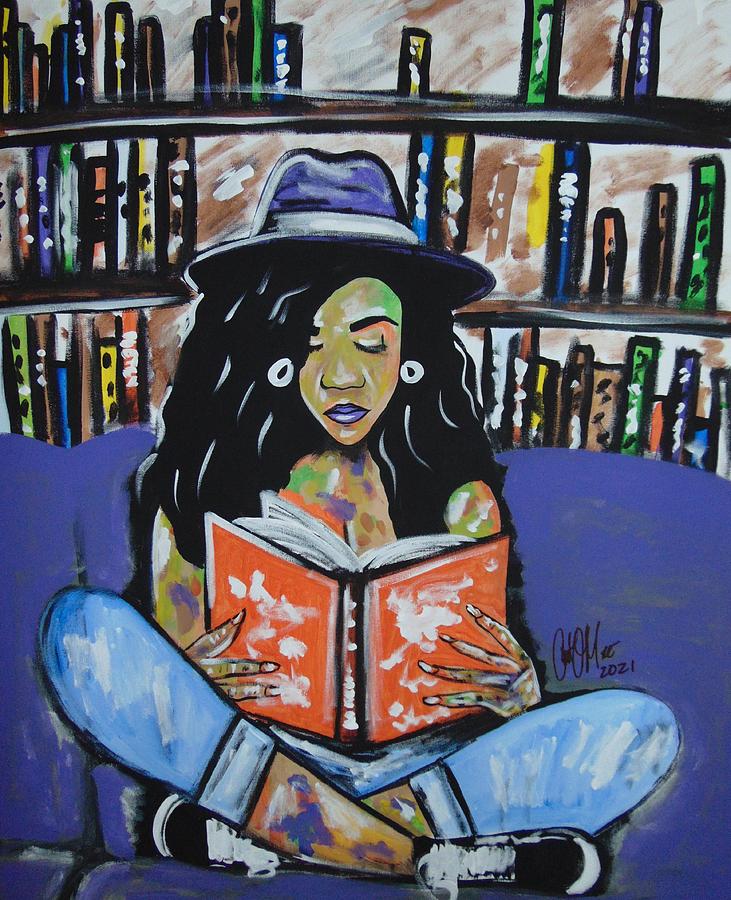 The Melanin Reader Painting by Antonio Moore