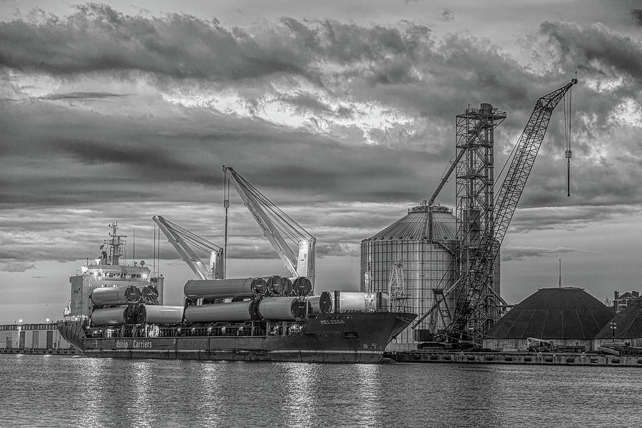 The Melissa in Black and White Photograph by Rod Best