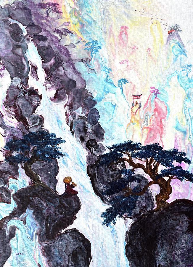 The Melody of the Journey to the Heavenly Temple Painting by Laura Iverson The Melody of the Journey to the Heavenly Temple Painting by Laura Iverson