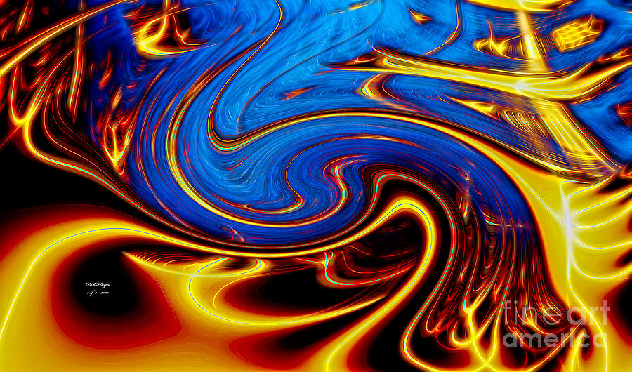 The Melting Pot - An Abstract Digital Painting Digital Art by DB Hayes