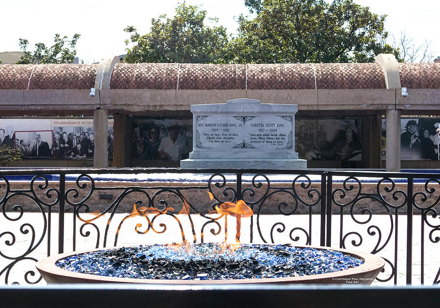 The Memorial  to Martin Luther King and Coretta Scott King Photograph by Phil Welsher