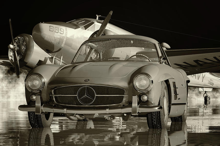 The Mercedes 300SL Gullwing is the Most Desirable Classic Car Digital Art by Jan Keteleer