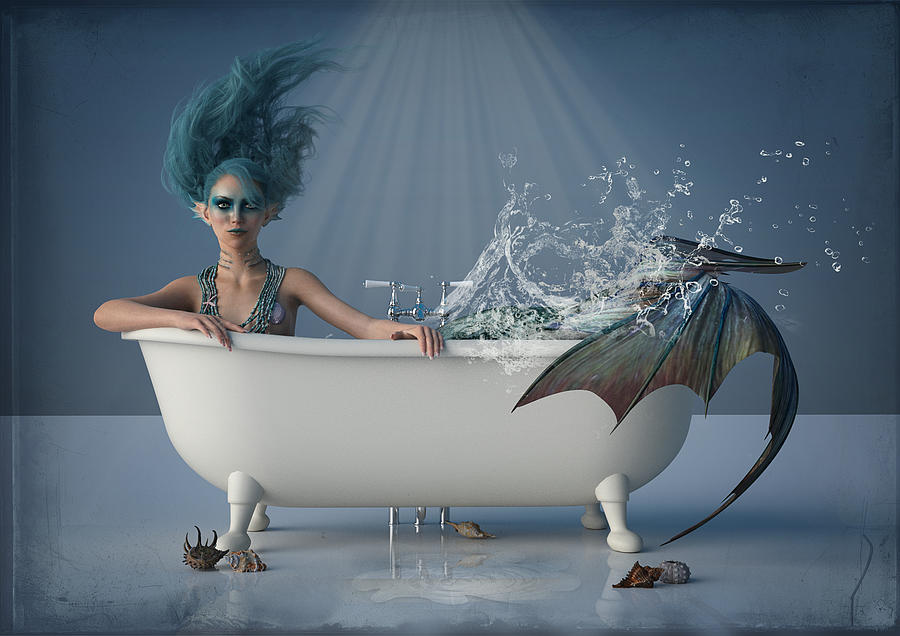 The Mermaid Digital Art by Alisa Williams