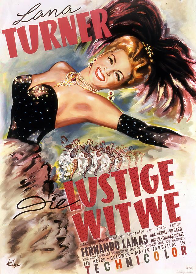The Merry Widow, 1952 - art by Rolf Goetze Mixed Media by Movie World Posters