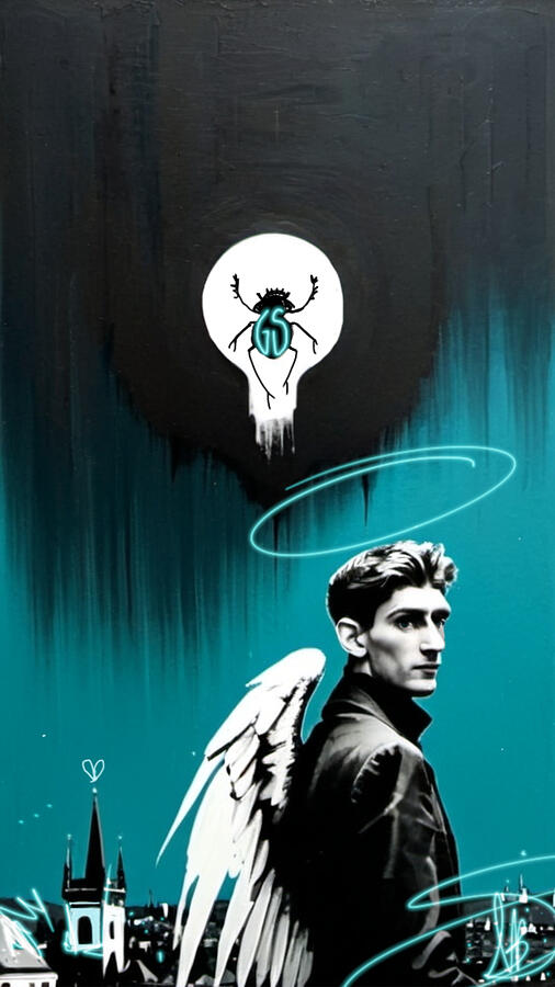 Modern Mixed Media - The Metamorphosis of an Angel by MB Dallocchio Modern Mixed Media - The Metamorphosis of an Angel by MB Dallocchio