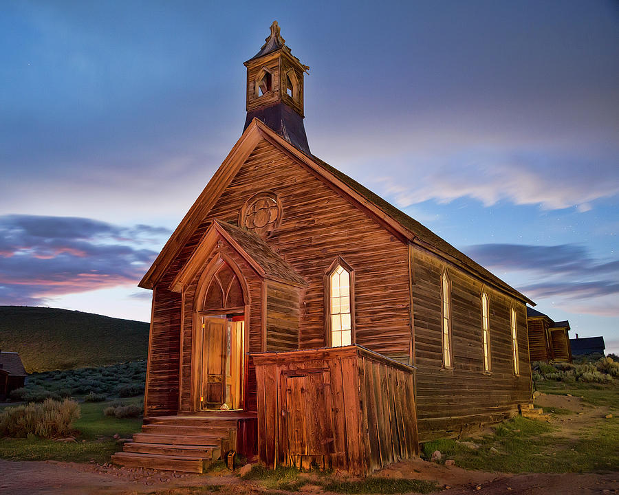 The Methodist Church in Bodie  Photograph by Cheryl Strahl