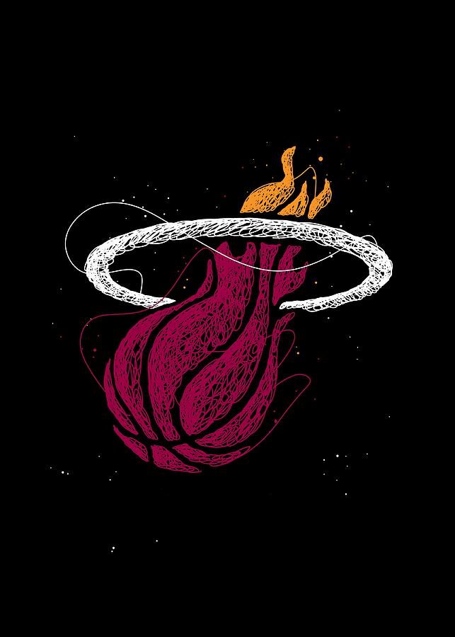 NBA Miami Heat Logo Türbeleuchtung