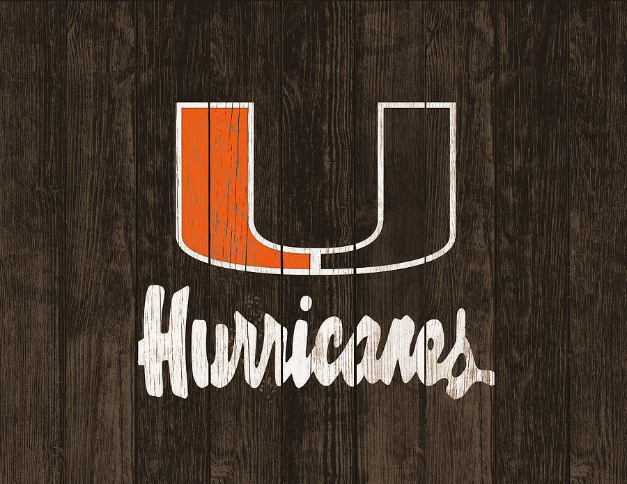 Jim Kelly Mixed Media - The Miami Hurricanes 1a by Brian Reaves