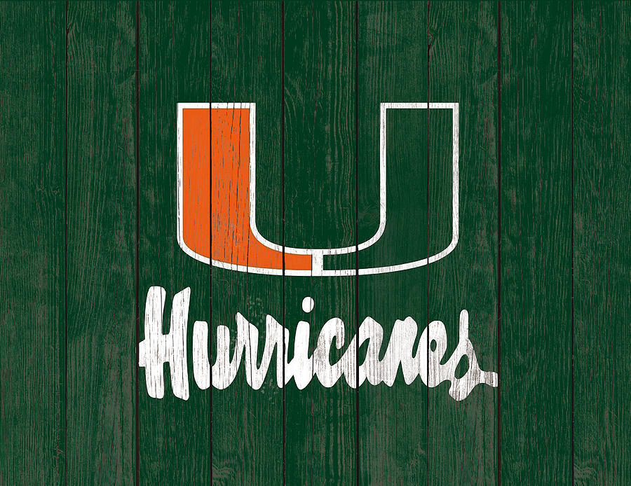 The Miami Hurricanes 1b Mixed Media by Brian Reaves