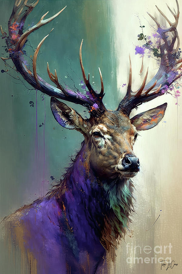 The Mighty Buck Painting by Tina LeCour