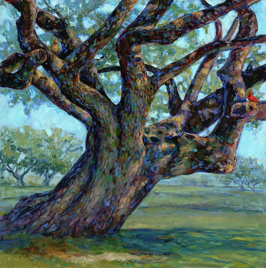 The Mighty Oak and Friends  Painting by Billie Colson