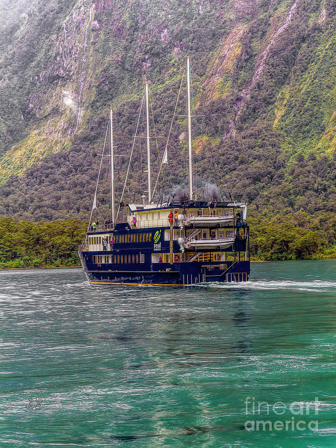 The Milford Mariner, Milford Sound, New Zealand Photograph by Elaine Teague