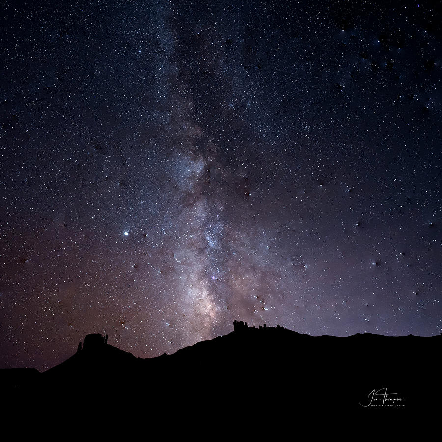 Castle Valley Photograph - The Milky Way From Castle Valley by Jim Thompson