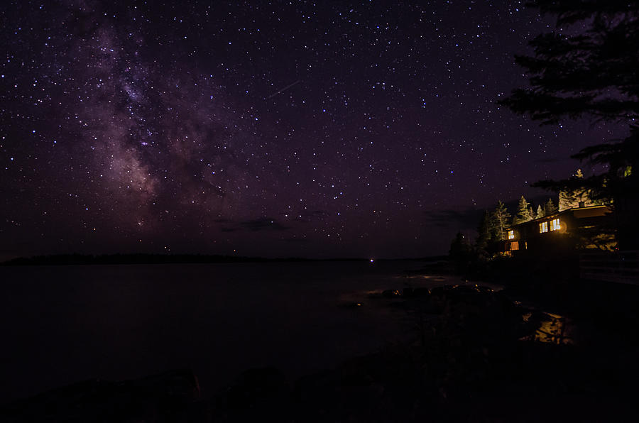The Milky Way Over Rock Harbor Photograph