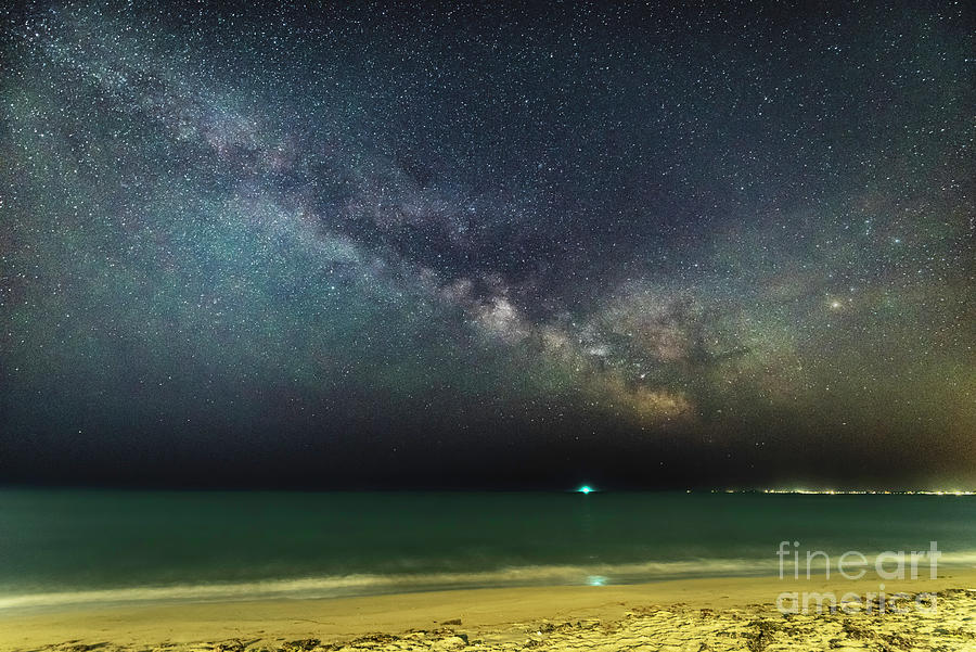 The Milky Way Over Saco Bay Photograph by Patrick Fennell