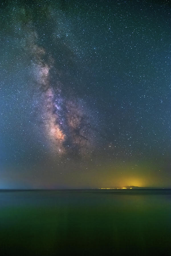 The Milky Way Over The Sea Photograph by Alexios Ntounas