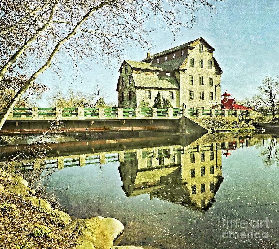 The Mill at Cedar Creek - Spring 2020 Mixed Media by Mary Machare